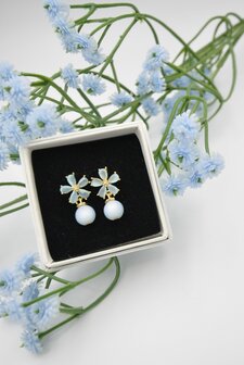 Fleurs Brillantes bleues