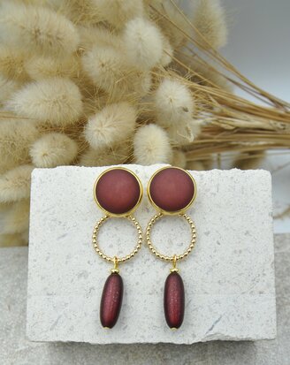 Bulles Aubergine Clip-on