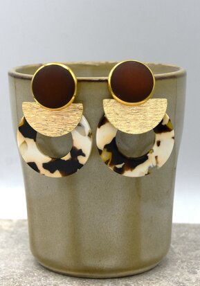 Lunes Rondes Cappucino Clip-on: SOLD OUT