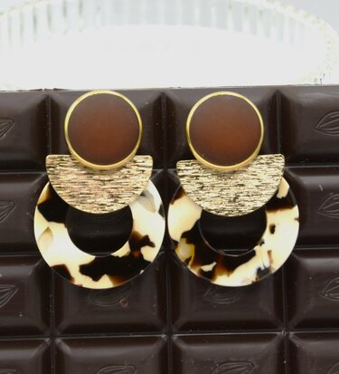 Lunes Rondes Cappucino Clip-on: SOLD OUT