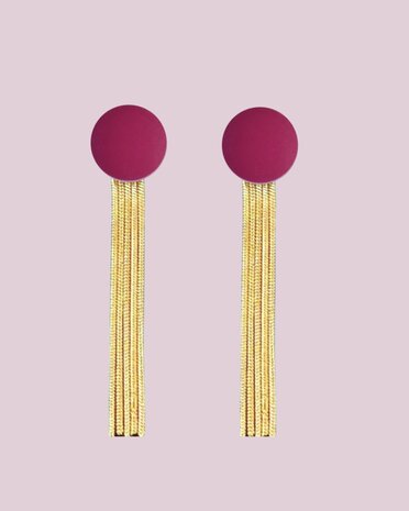 Petites Floches Fuchsia Matte