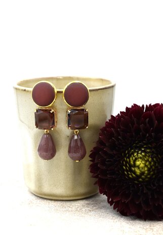Brillantes Carr&eacute;es Aubergine: Levering vaanaf 25-9