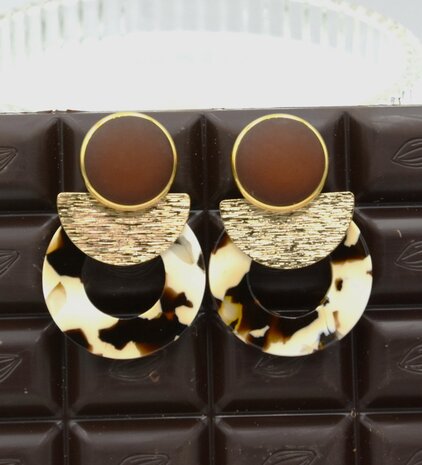 Lunes Rondes Cappucino Clip-on: SOLD OUT