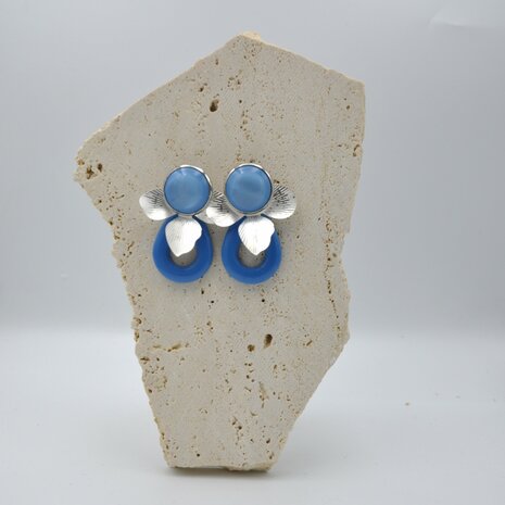 Feuilles Bleues Clip-on